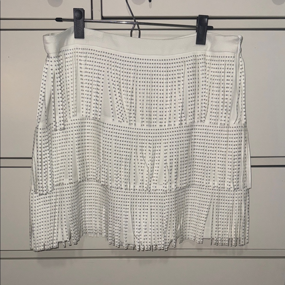 White Fringe Women's Skirt - Vici Zoie